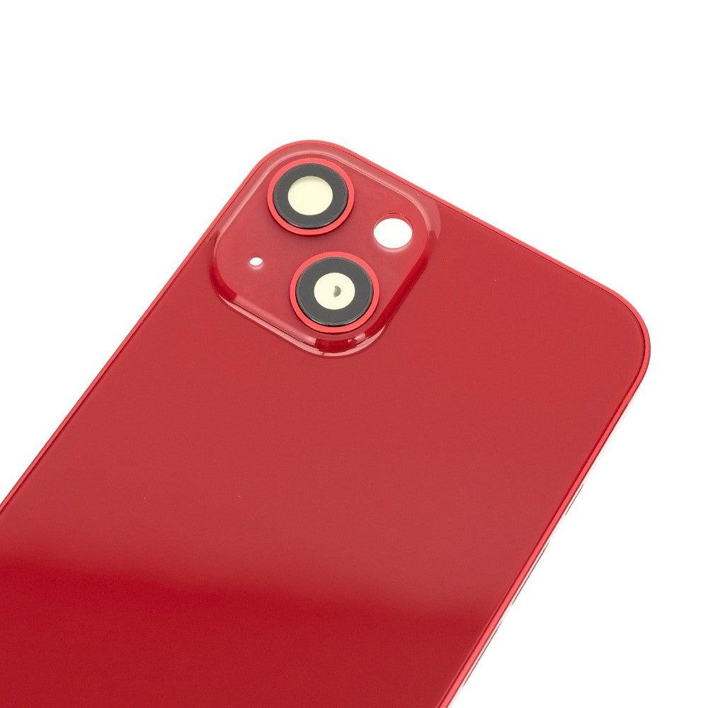 Rear Housing for iPhone 13 (NO LOGO)-Red Rear Housing for iPhone 13 (NO LOGO)-Red